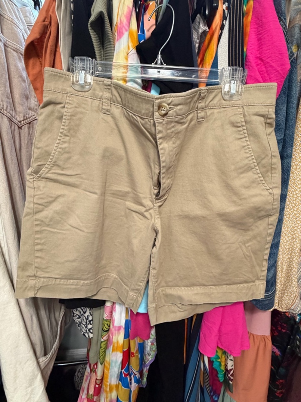 Classic Mens Chino Shorts - Khaki - size 36
